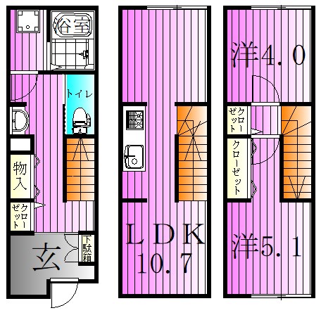 トリプレットお花茶屋駅 間取り図
