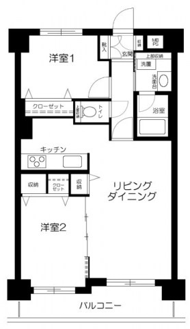 ライオンズプラザ竹ノ塚 間取り図