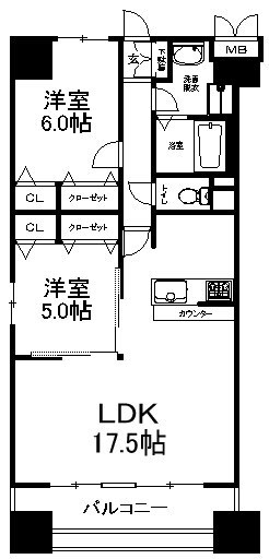 プロスパー 301号室 間取り