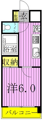 プエンテアルト 202号室 間取り