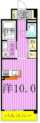 アヴニールヒルズ 103号室 間取り