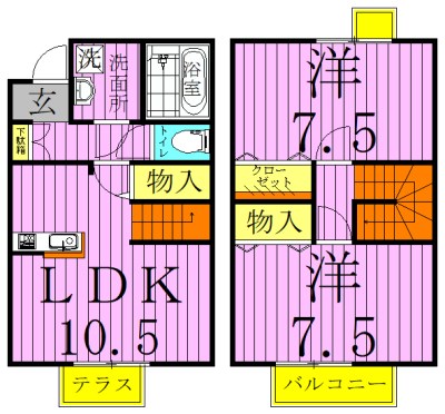 ローズコート宝町 間取り図