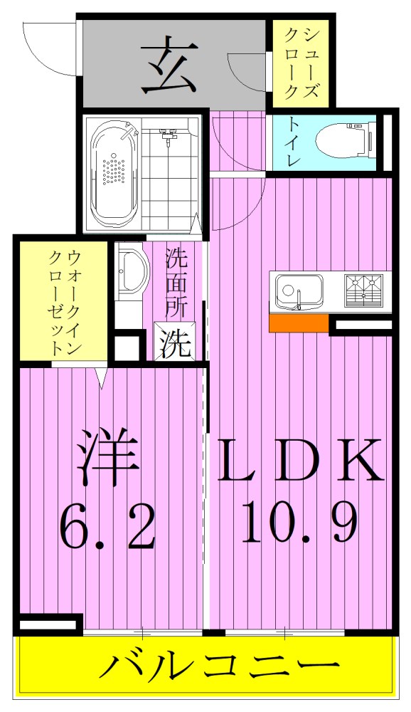 ファミユC 間取り図