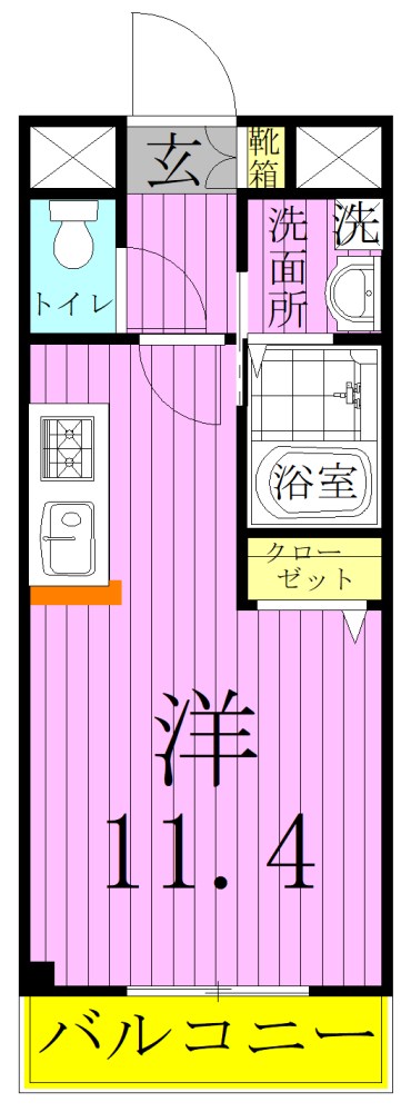 ベルコート西新井 間取り図