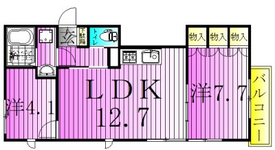 グランシャリオ小島 間取り図
