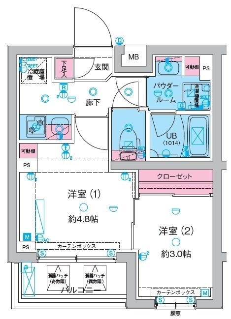 ジェノヴィア綾瀬Ⅲ 間取り図