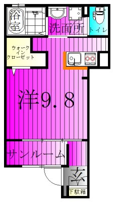 ラ・メール・ソレイユ 101号室 間取り