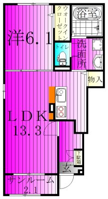 グラン　ポルトⅠ 101号室 間取り
