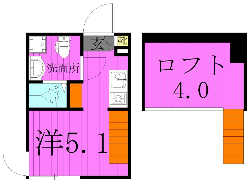 シェ ル サンキエム 堀切 間取り図