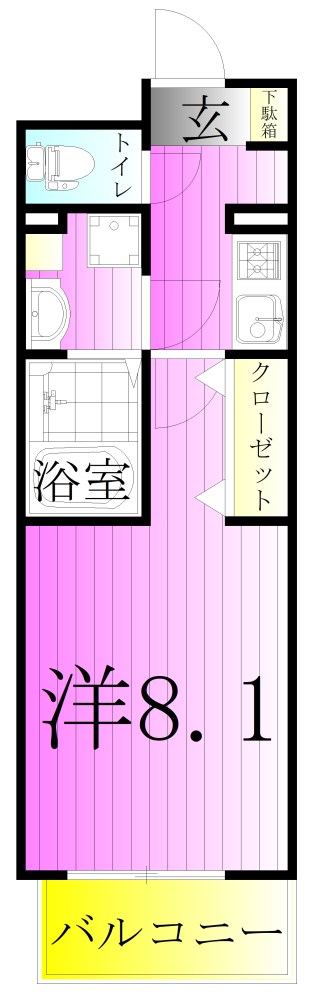 グレイン　町屋 間取り図