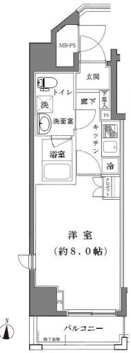 ライジングプレイス南千住 間取り図