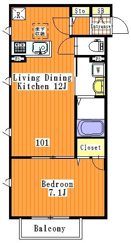 リーヴス館NIIJUKU 間取り図
