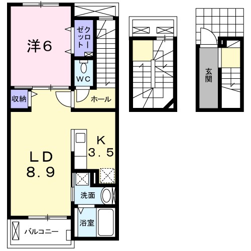 Ｃａｓａ荒川　ｐａｒｔ１ 間取り図