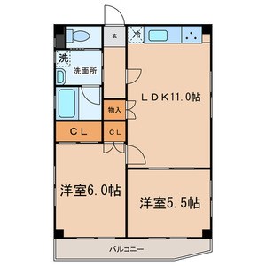 キャステル・関口 間取り図