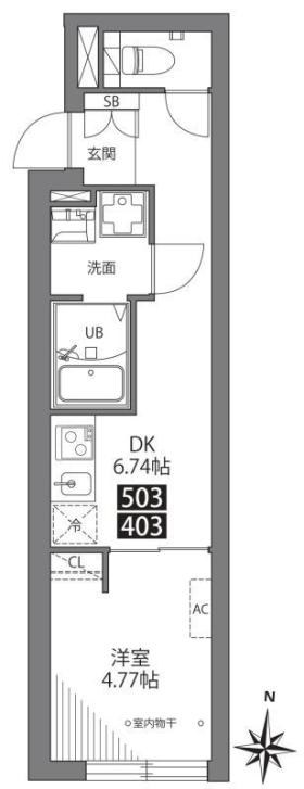 三ノ輪アパートメント 間取り図