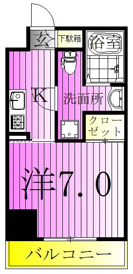 ユリカロゼＡＺ亀有Ｎｏｒｔｈ　Ｔｏｗｅｒ 間取り図