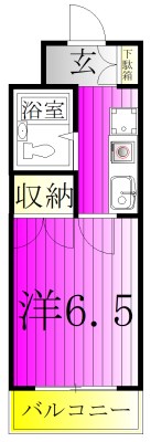 リーブル北小金 302号室 間取り