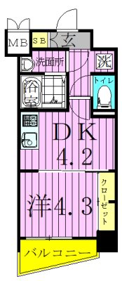 ラフィスタ西新井 間取り図