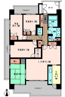 アクロシティE 間取り図