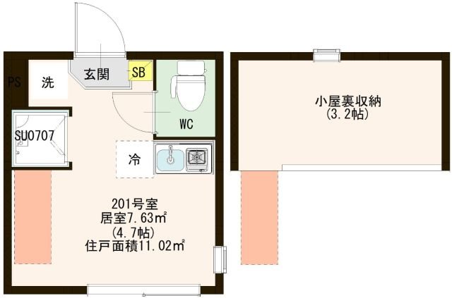 AVAND 北千住 間取り図
