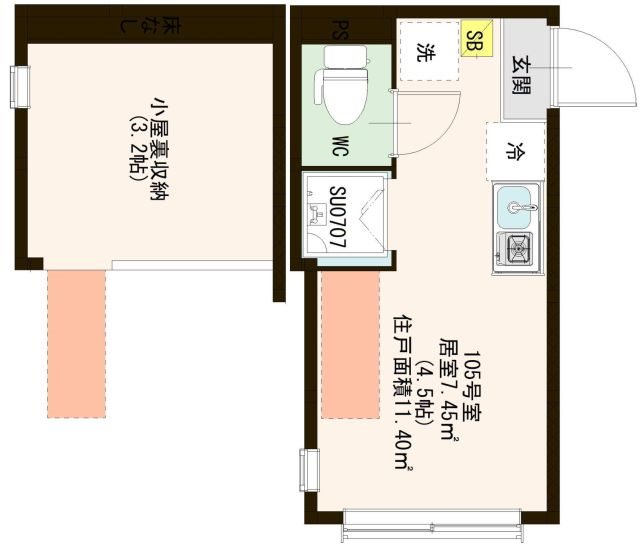 AVAND 北千住 間取り図