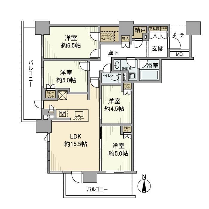 シティータワー金町 間取り図