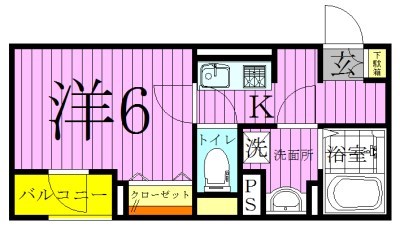 グレイス北千住 間取り図