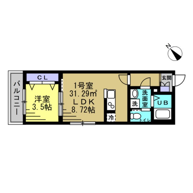 RIZE柏たなかⅢ 201号室 間取り