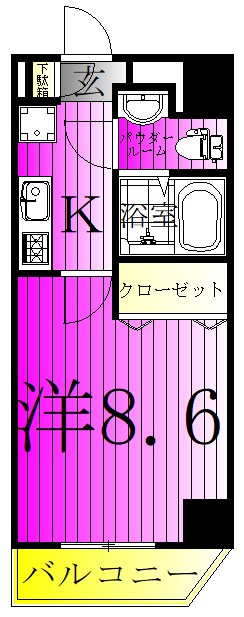 グランフォース北綾瀬Ⅱ 間取り図