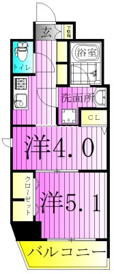 ティモーネ グランデ町屋 間取り図