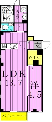 アンソレイユ千住 間取り図