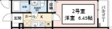 ヒルズ馬橋Ⅱ 202号室 間取り