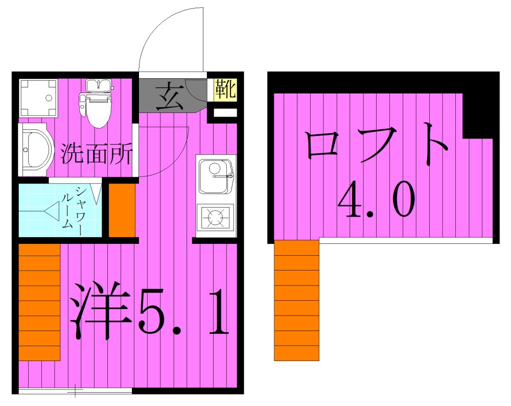 シェ ル サンキエム 堀切 間取り図
