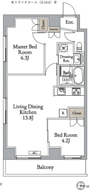 メトロステージ亀有 間取り図