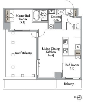 メトロステージ亀有 間取り図