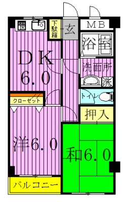 第５コンクラマンション 間取り図