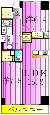 ロイヤルパークスシーサー 間取り図