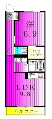 ルアナメゾン 202号室 間取り