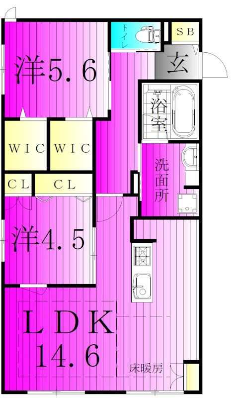 アレーズＫＡＳＨＩＷＡＮＯＨＡ 101号室 間取り