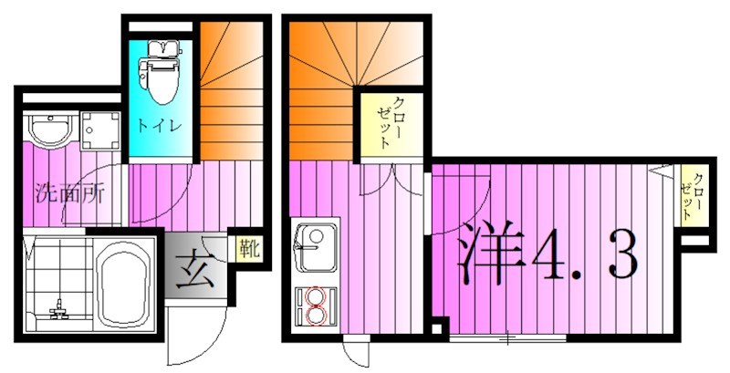 ベルリード関原 間取り図