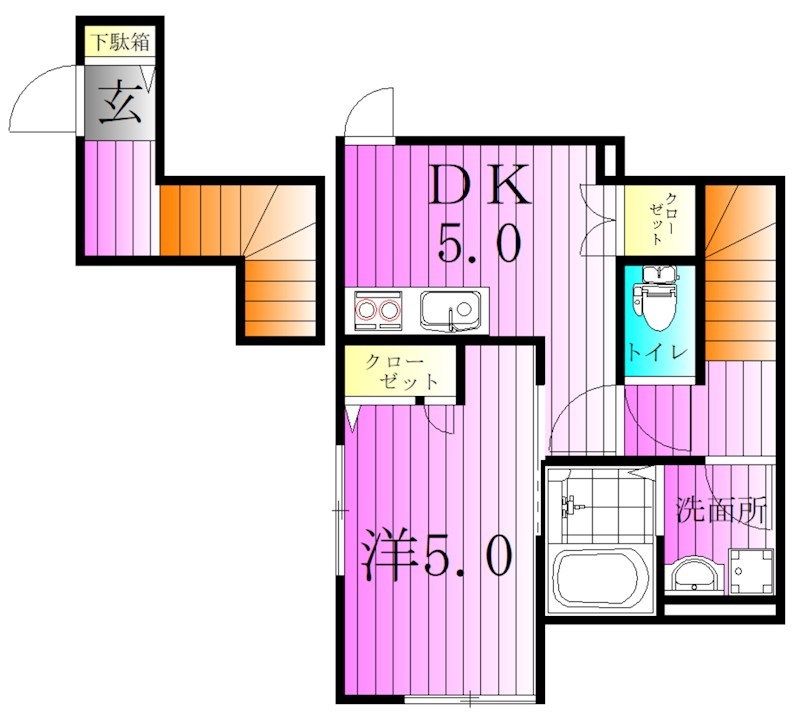 ベルリード関原 間取り図