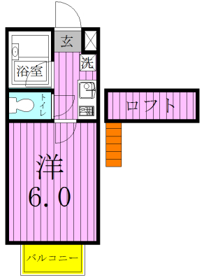 エクセルコーポ 205号室 間取り