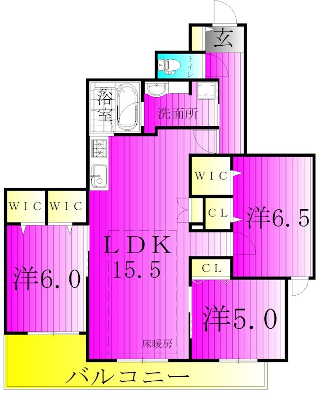 アレーズＫＡＳＨＩＷＡＮＯＨＡ 202号室 間取り