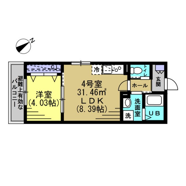 New Maison南流山 204号室 間取り
