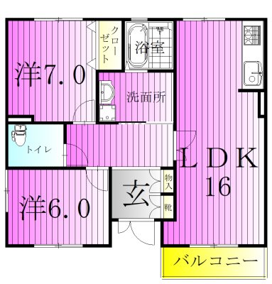ラミアカーサＫ 間取り図