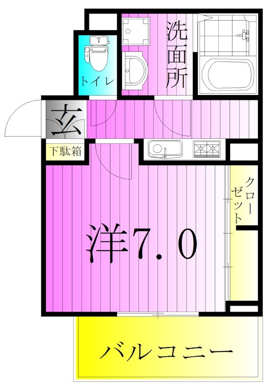 ソレアード西尾久 間取り図