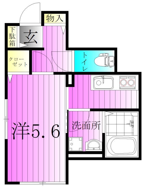 ベルリード関原 間取り図