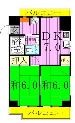 北千住慶寿苑ビル 間取り図