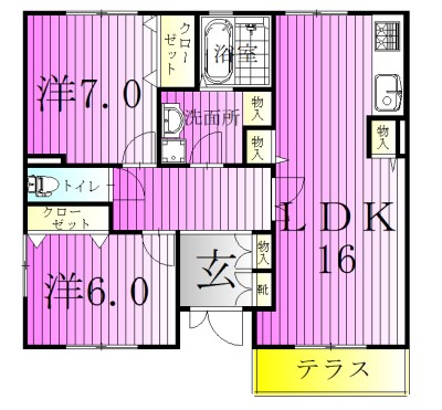ラミアカーサＫ 間取り図