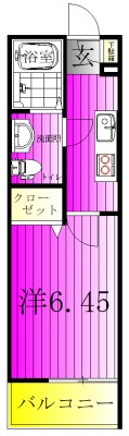 ヒルズ馬橋Ⅰ 203号室 間取り